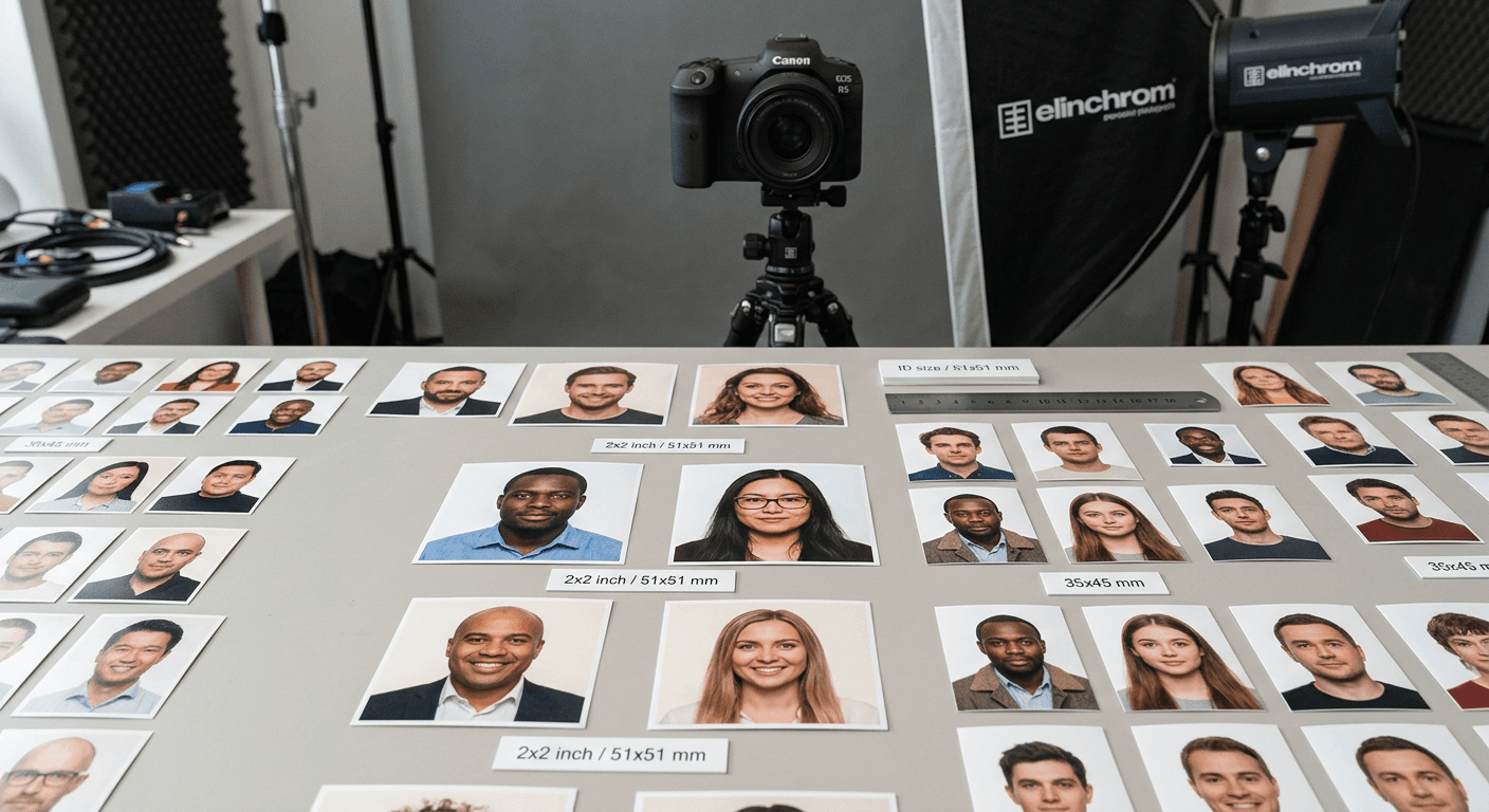 Standard Passport Photo Sizes for Different Countries